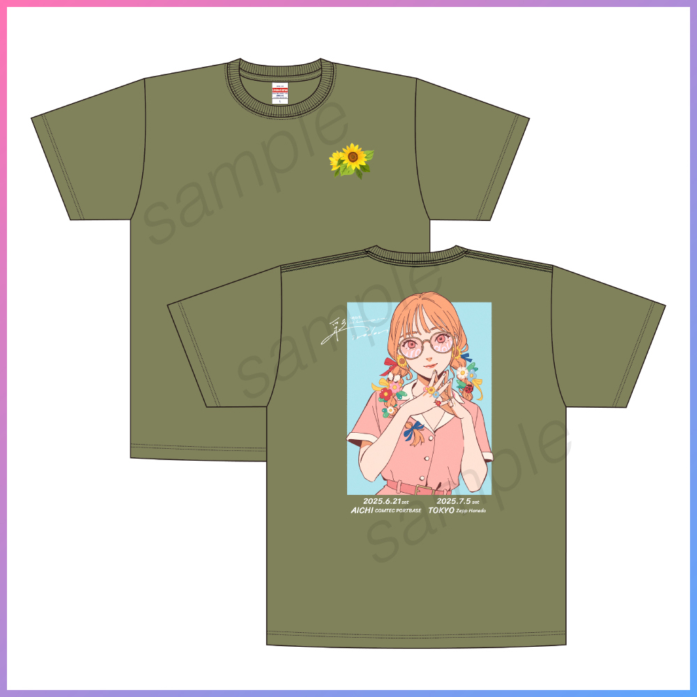 彩-irodori- Tシャツ　カーキ